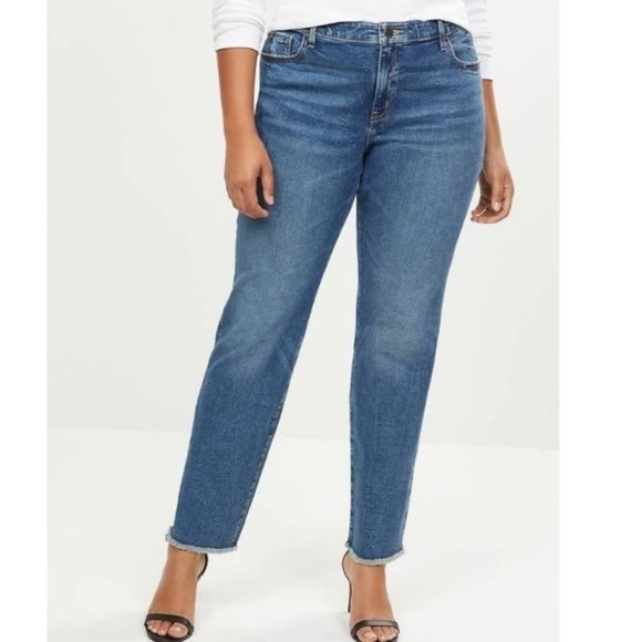 Lane Bryant Denim - Lane Bryant Mid Rise Straight Leg Denim Jeans Plus Size Blue Jeans